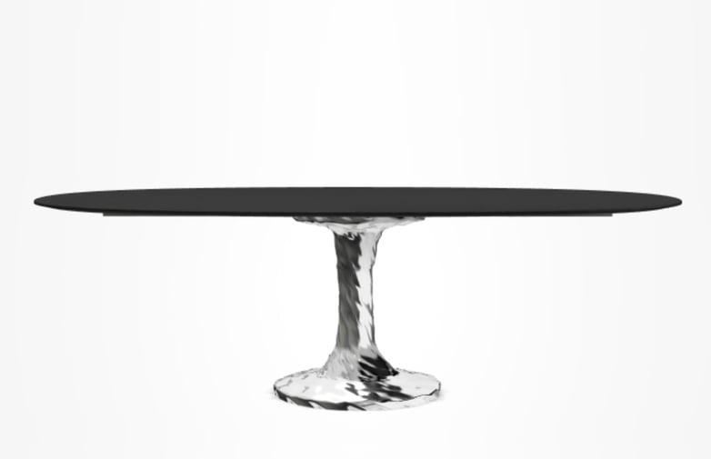 Next 137 Oval Table – Black – 240 cm