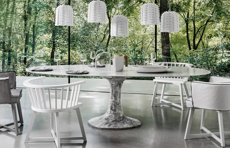 Next 138 Oval Table – Grey – 200 cm