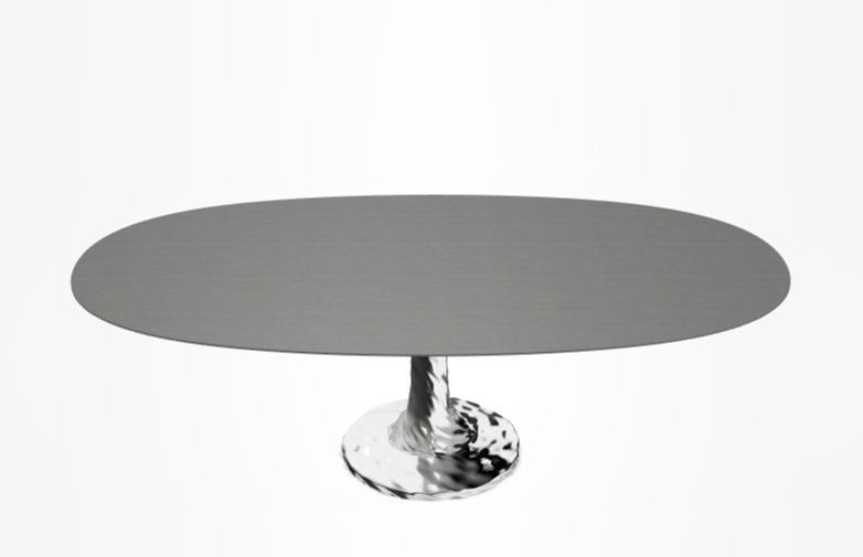 Next 138 Oval Table – Grey – 200 cm