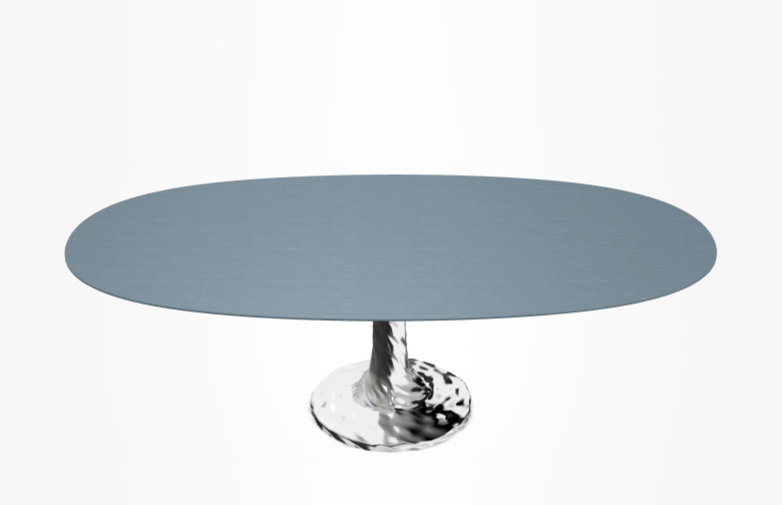 Next 138 Oval Table – Blue – 200 cm