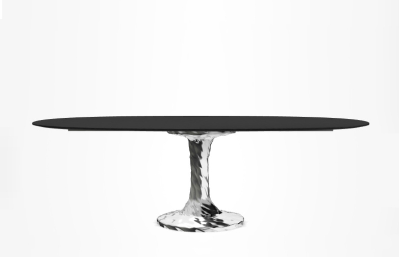 Next 138 Oval Table – Black – 200 cm