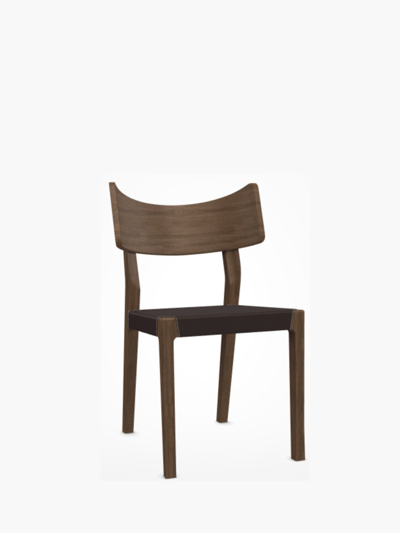 Sweet 21 C Chair – Brown Leather