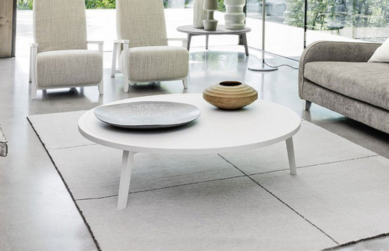 Gray 46 Coffee Table – White – Ø130