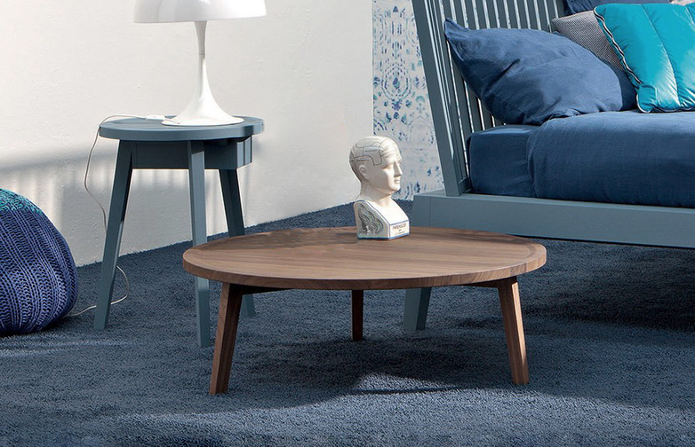 Gray 49 Coffee Table – Walnut – Ø100