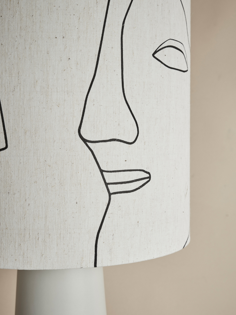 Cone Lamp Printed Faces