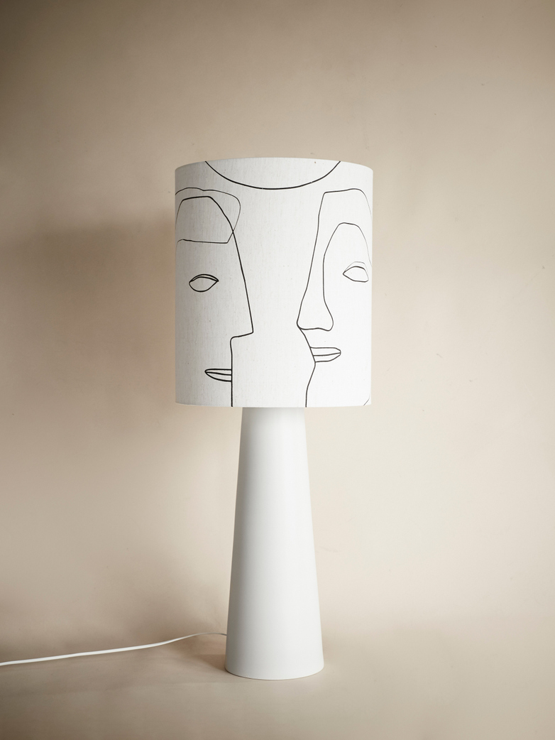 Cone Lamp Printed Faces