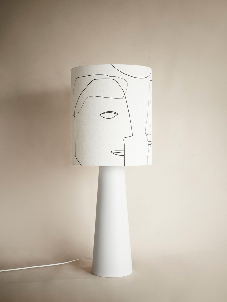 Cone Lamp Printed Faces