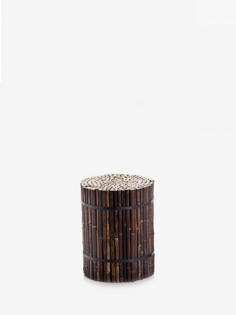 Black 19 Bamboo Stool