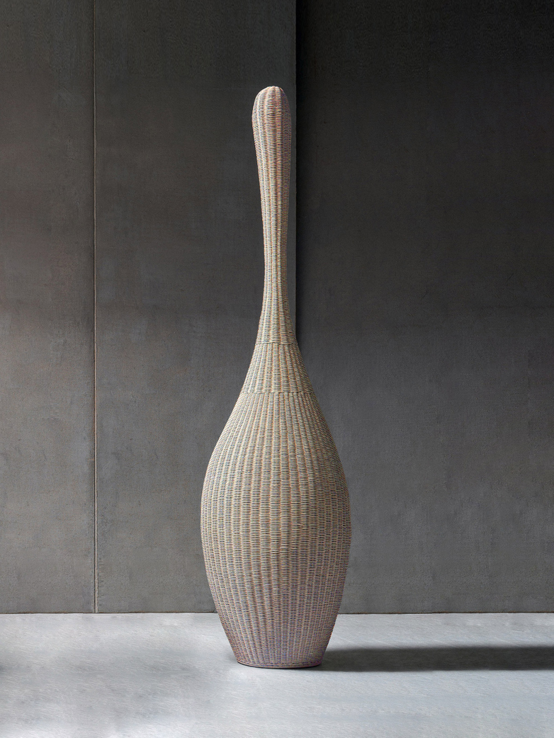 Bolla XL Standing Lamp – Natural Rattan