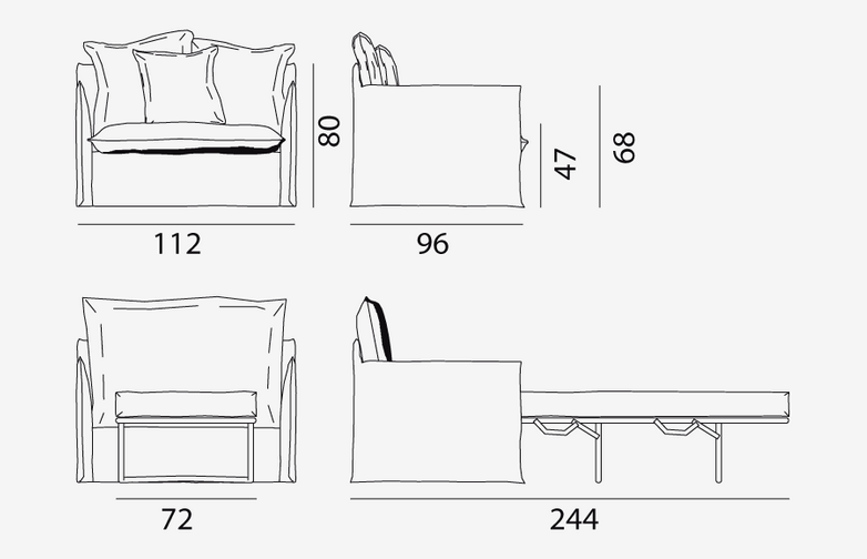 Ghost 11 Put-me-up Chair – Category C