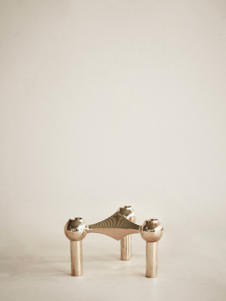 Nagel Candle Holder Solid Brass