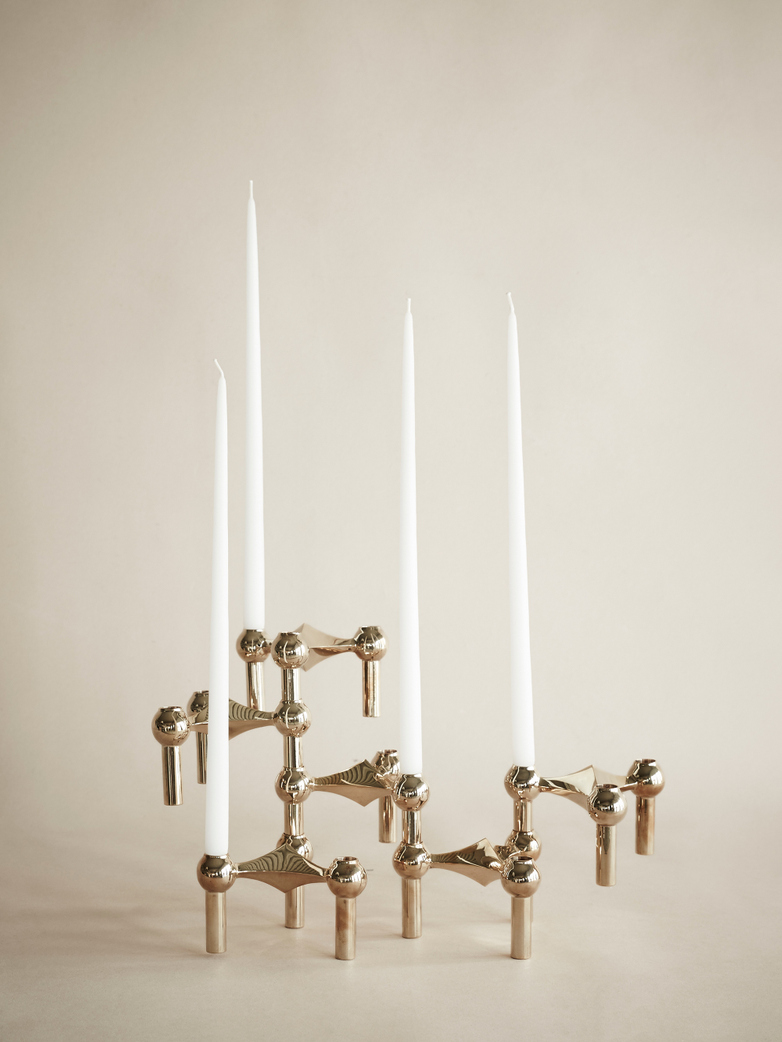 Nagel Candle Holder Solid Brass Set of 3
