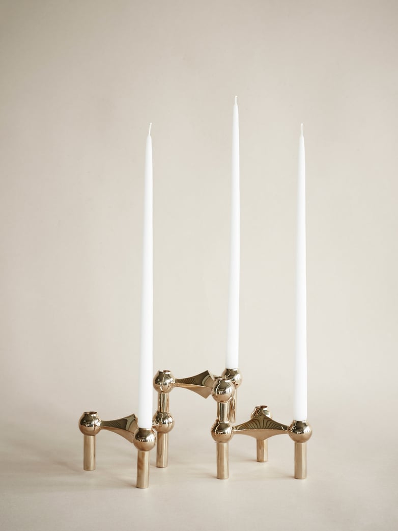 Nagel Candle Holder Solid Brass Set of 3