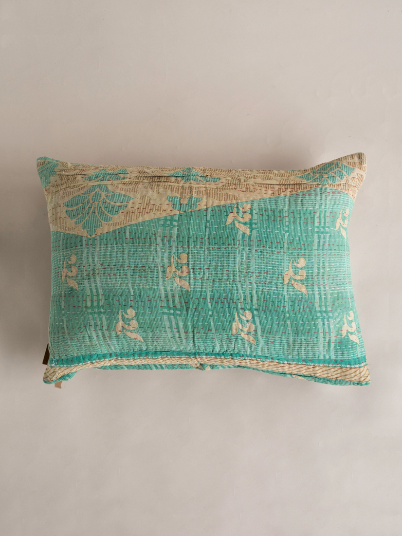 Sari Kantha – Blue Wave – 50 x 70