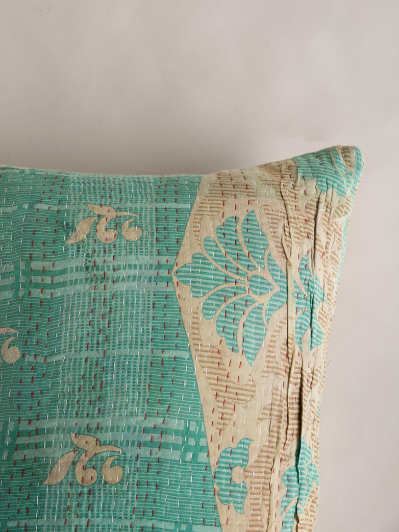Sari Kantha – Blue Wave – 50 x 70