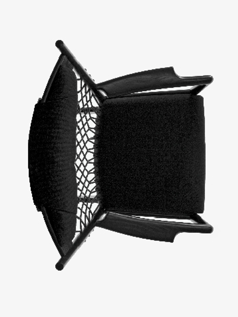 PP124 Rocking Chair – Black Lacquered – Black
