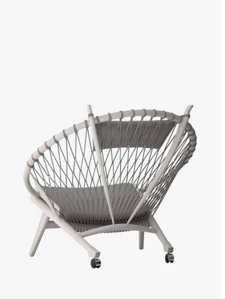 PP130 Circle Chair– Soaptreated Oak – Standard Fabric – Vibeke Klint