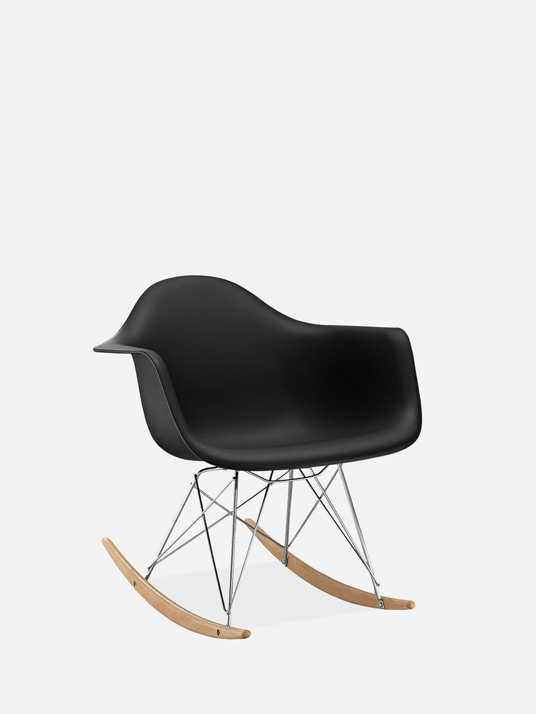 Eames Plastic Armchair – RAR – Black