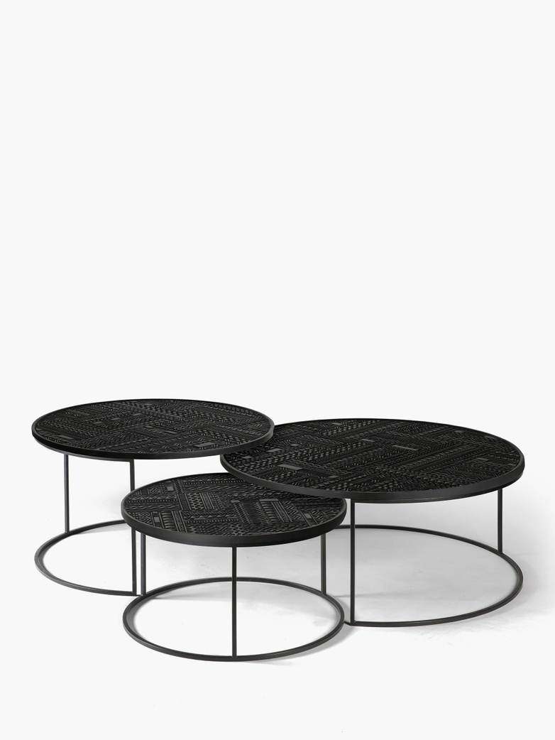 Tabwa Round Nesting Coffee Table – Set of 3