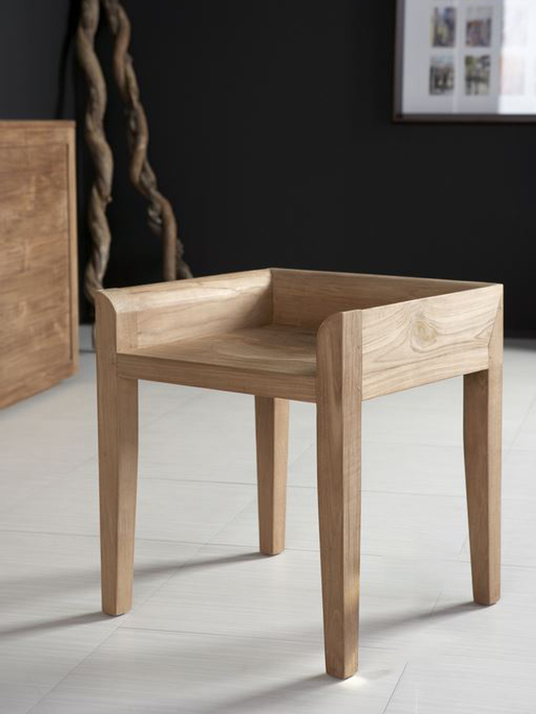 Teak Cuba Stool