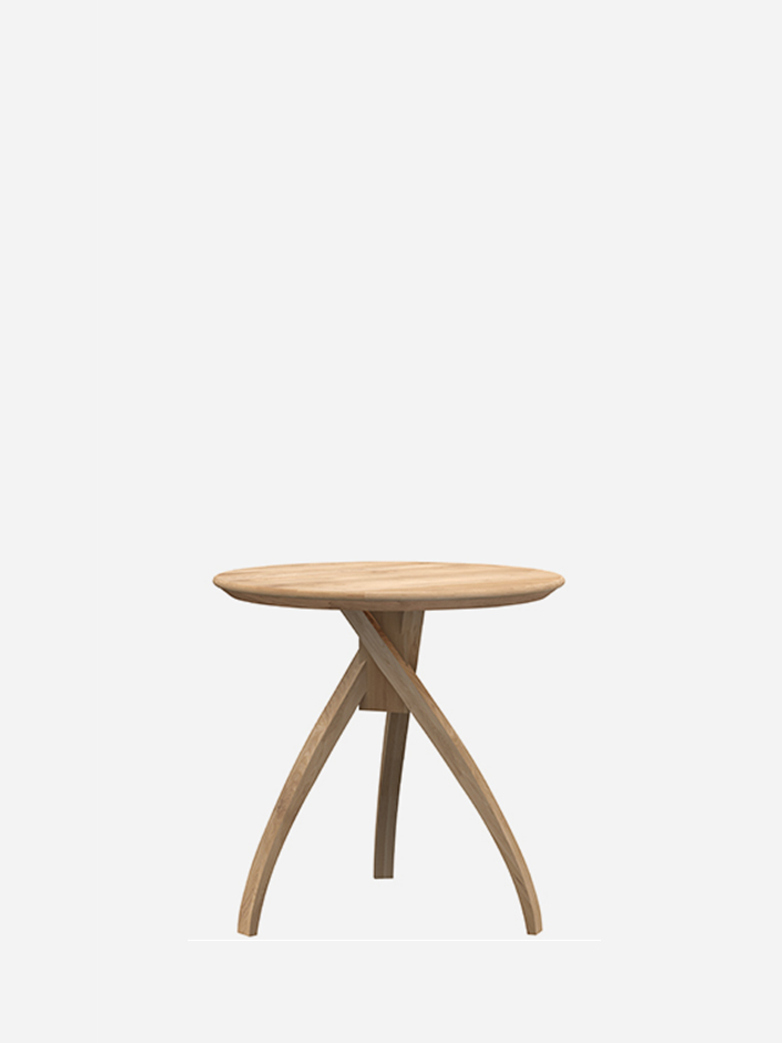 Twist Side Table – Oak – Medium