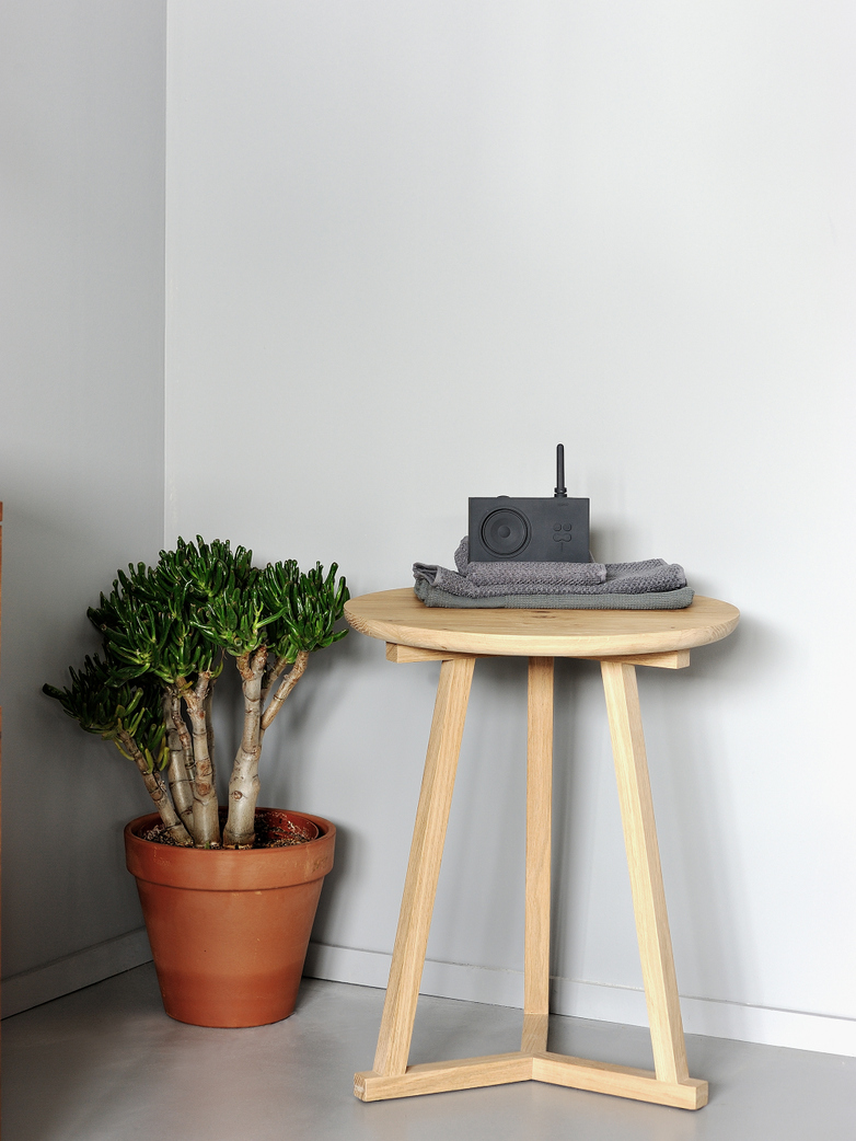 Tripod Side Table – Oak – Ø46