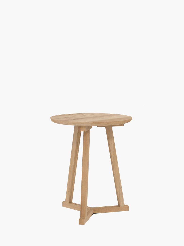 Tripod Side Table – Oak – Ø46