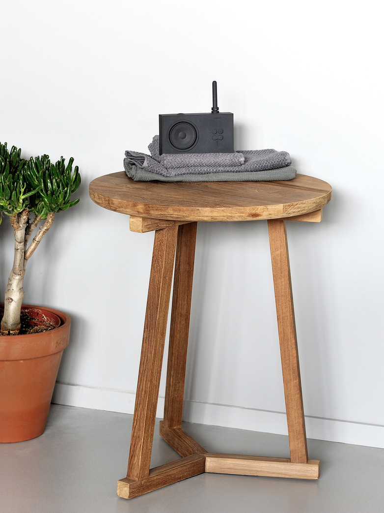 Tripod Side Table – Teak – Ø46
