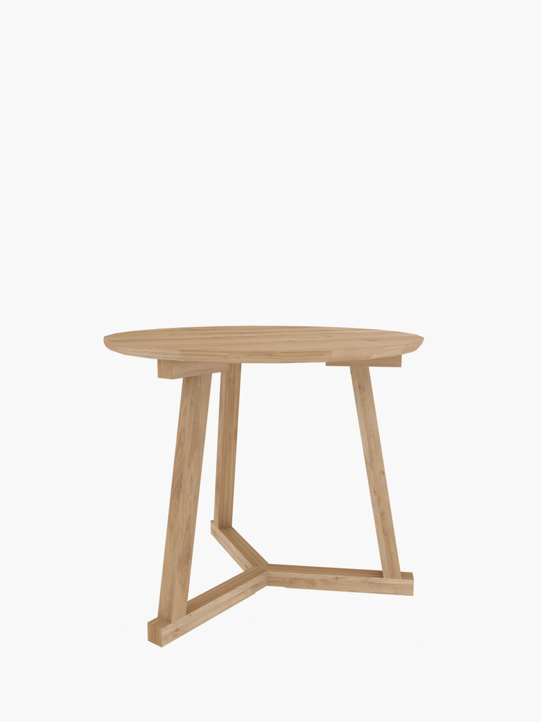 Tripod Side Table – Oak – Ø70