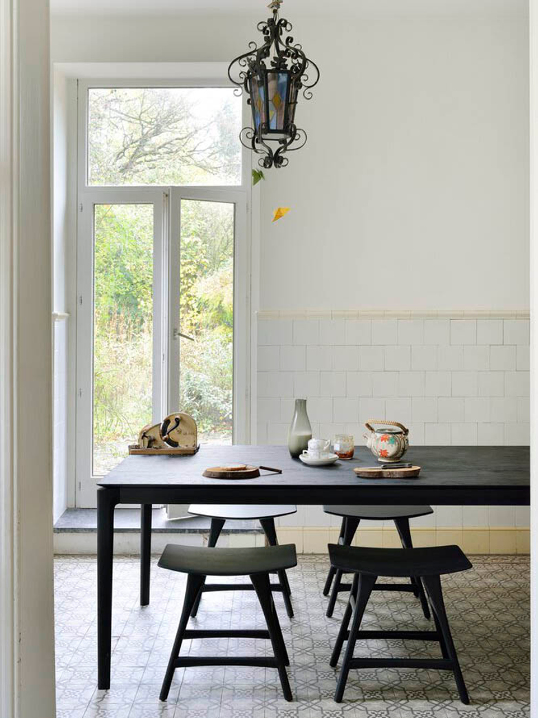 Bok Dining Table – Black Oak