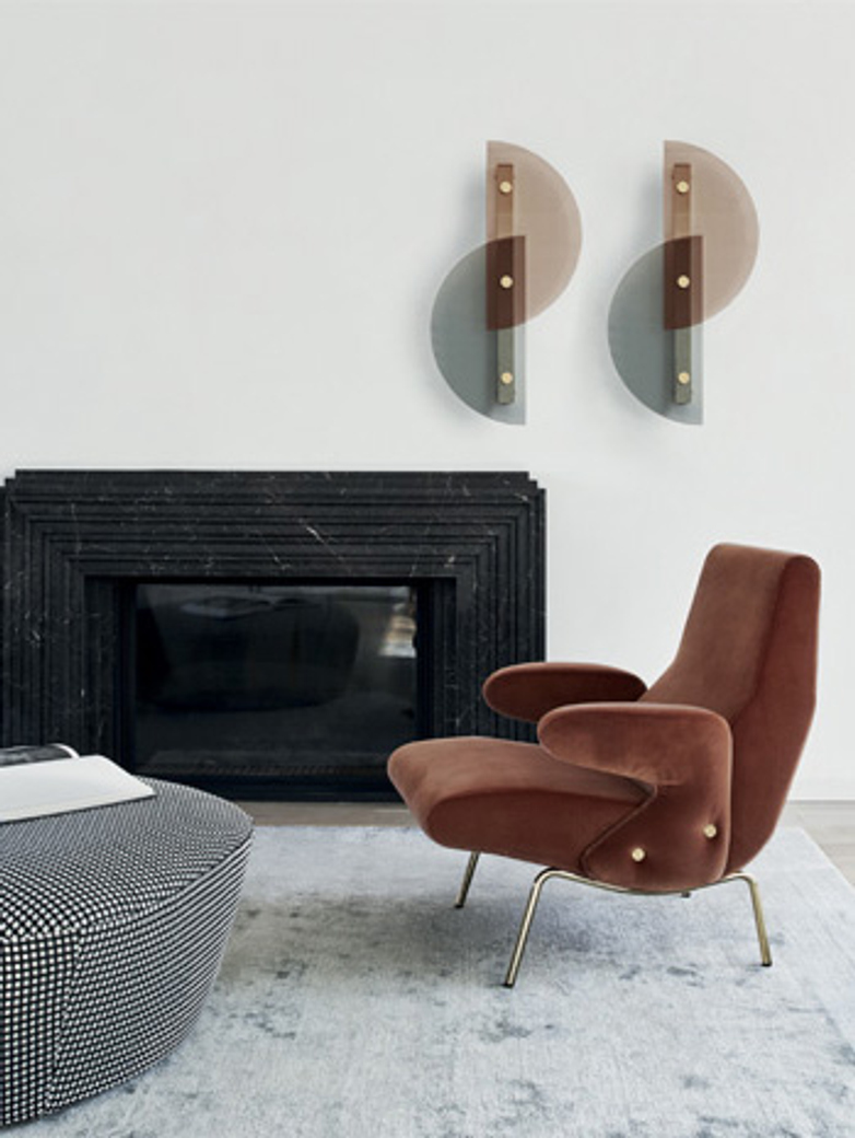 Papillon Wall Lamp – Pink/Grey