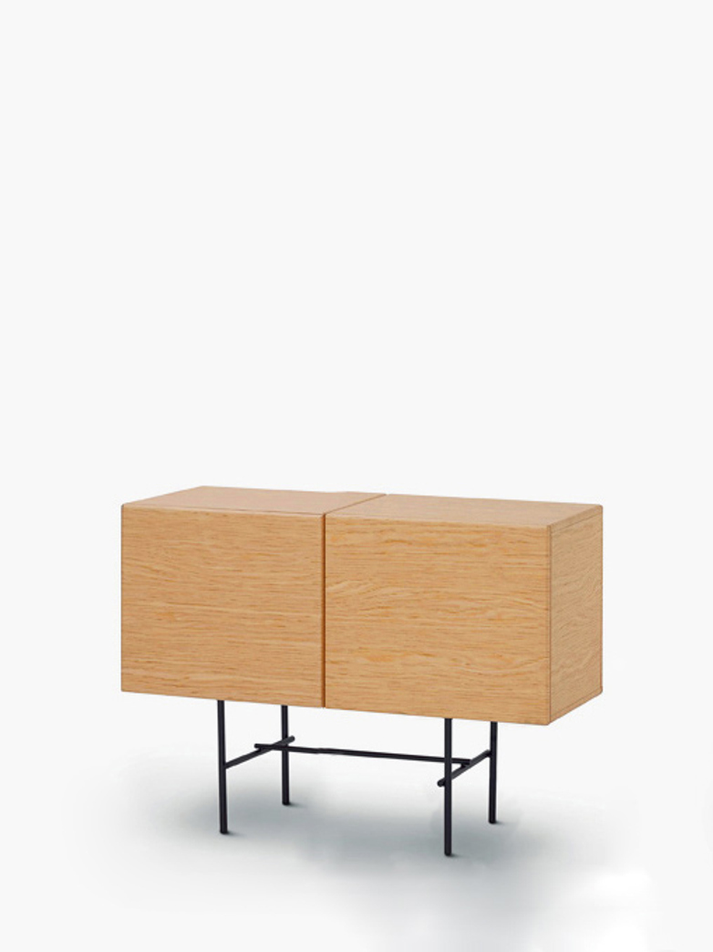 Rubycon Cabinet – 2 Cubes – Oak