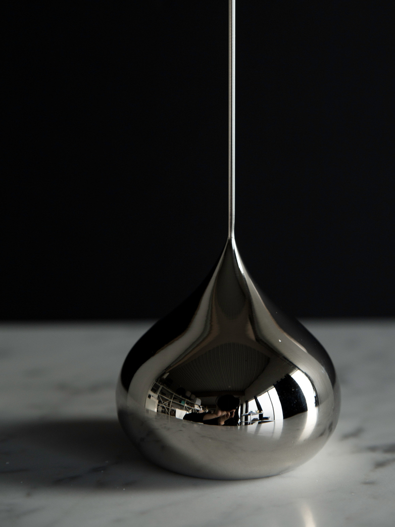 Tender Candle Holder Nickel – High