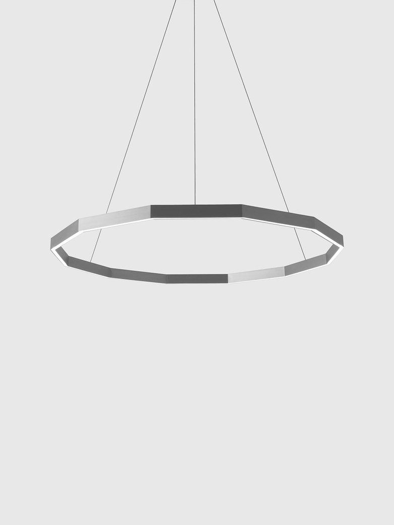 Midnight Pendant – Brushed Aluminium