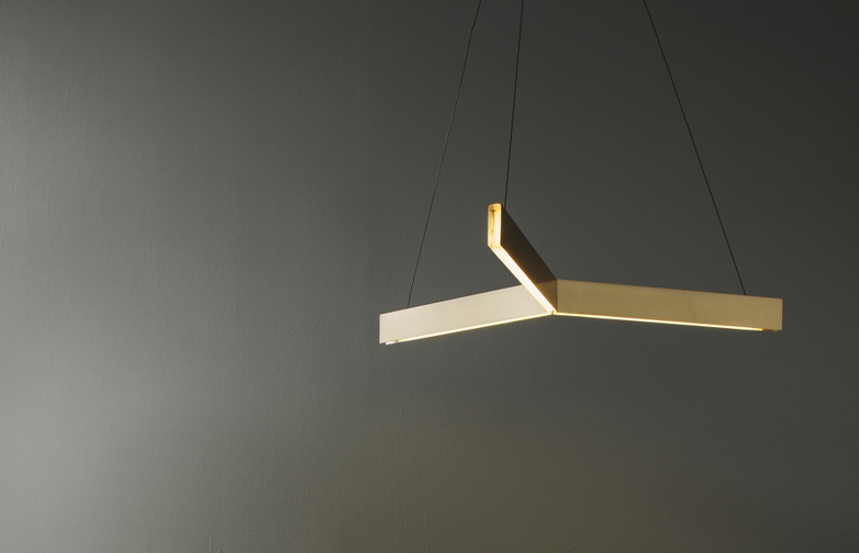 Tri Pendant – Brass