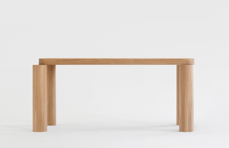 Offset Dining Table – Natural Oak