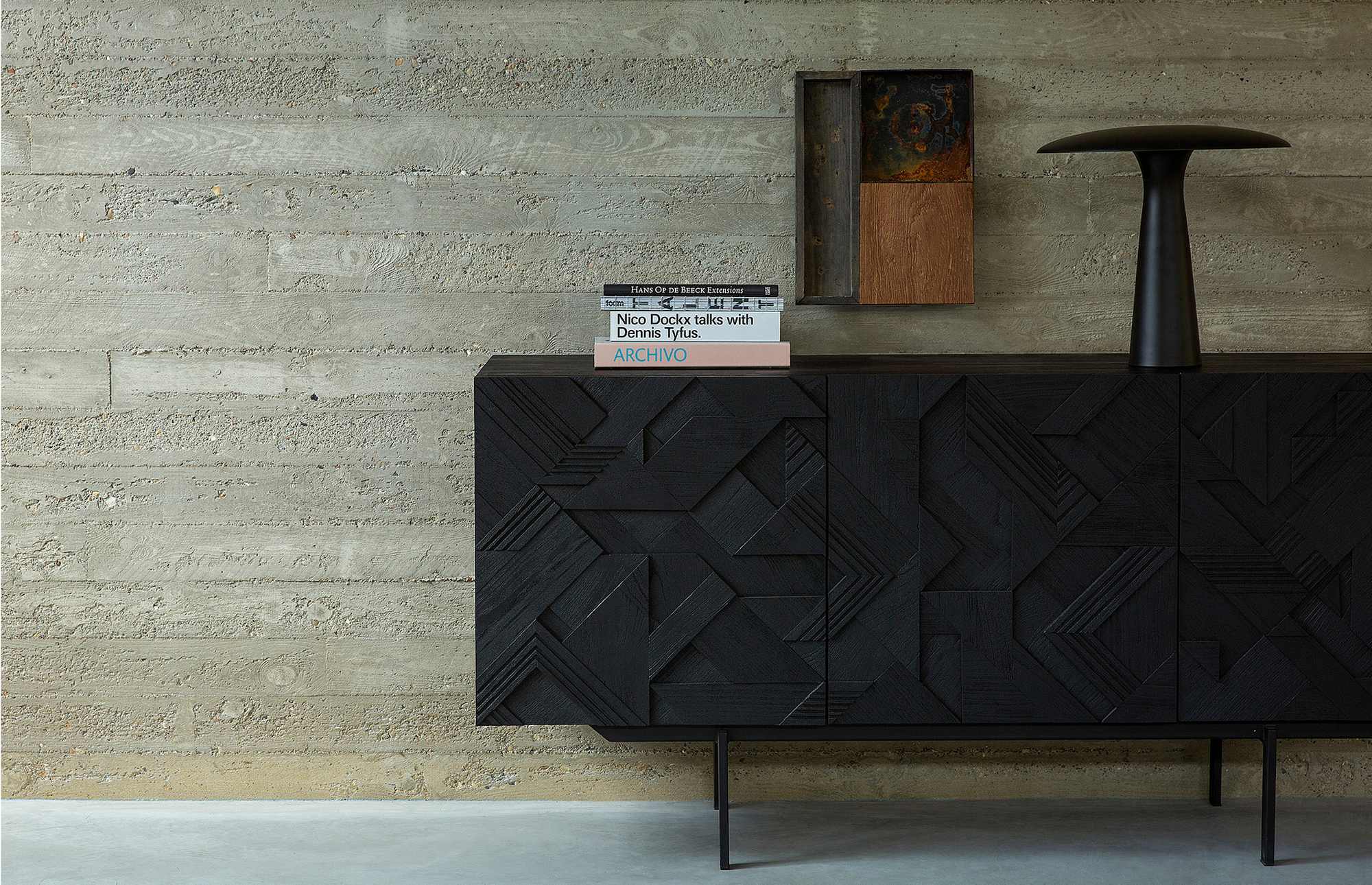 29803 1536714881 10062 Teak Graphic Sideboard 3 Doors Horizontal Portrait