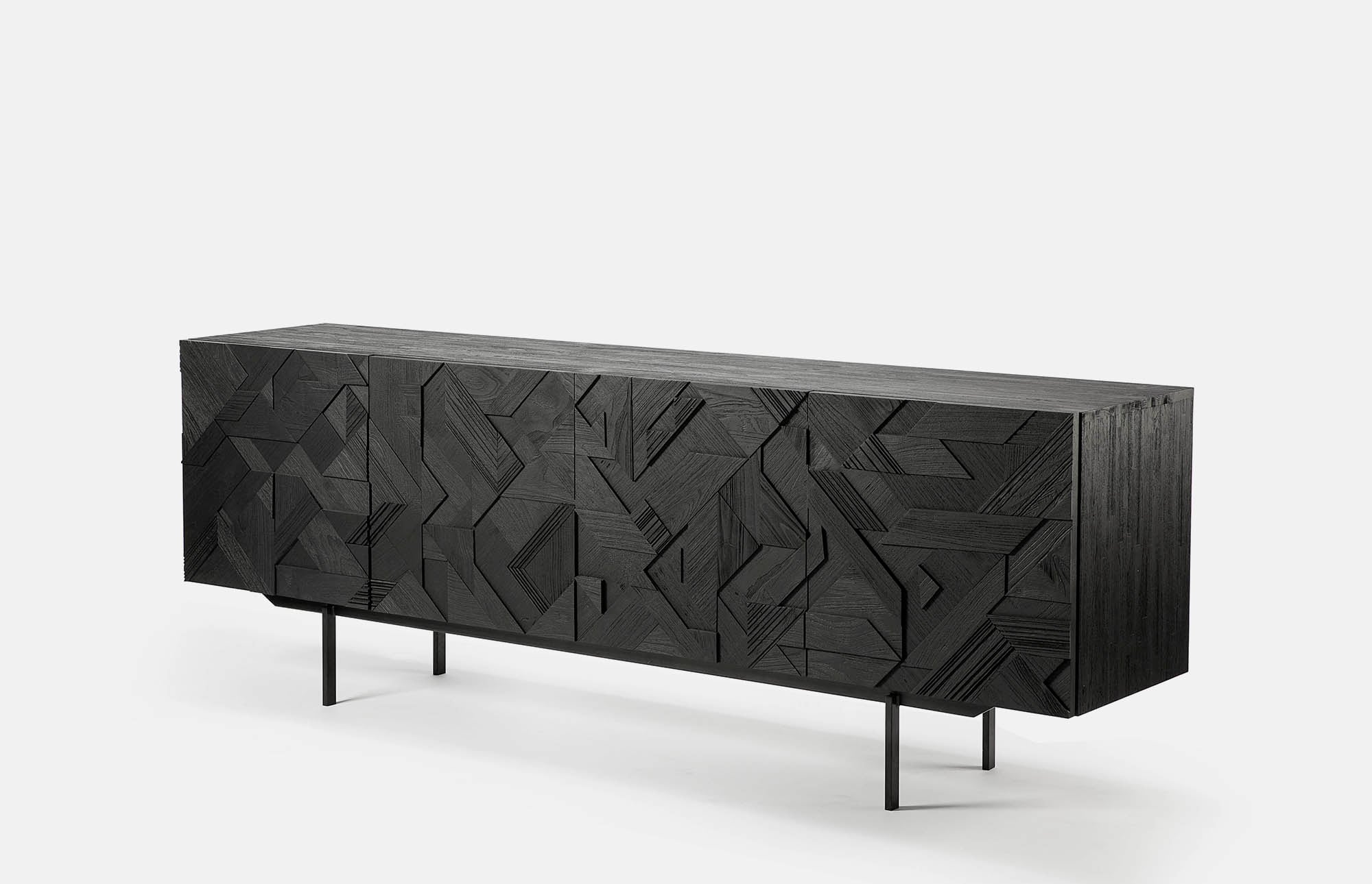 29804 51947cd620 10061 Graphic Sideboard Teak Black 3 Portrait