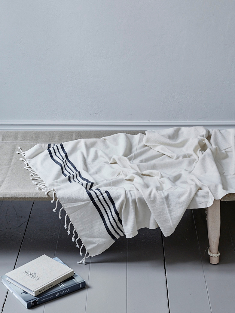 Hamam Beach Towel 100x180cm Raw Black