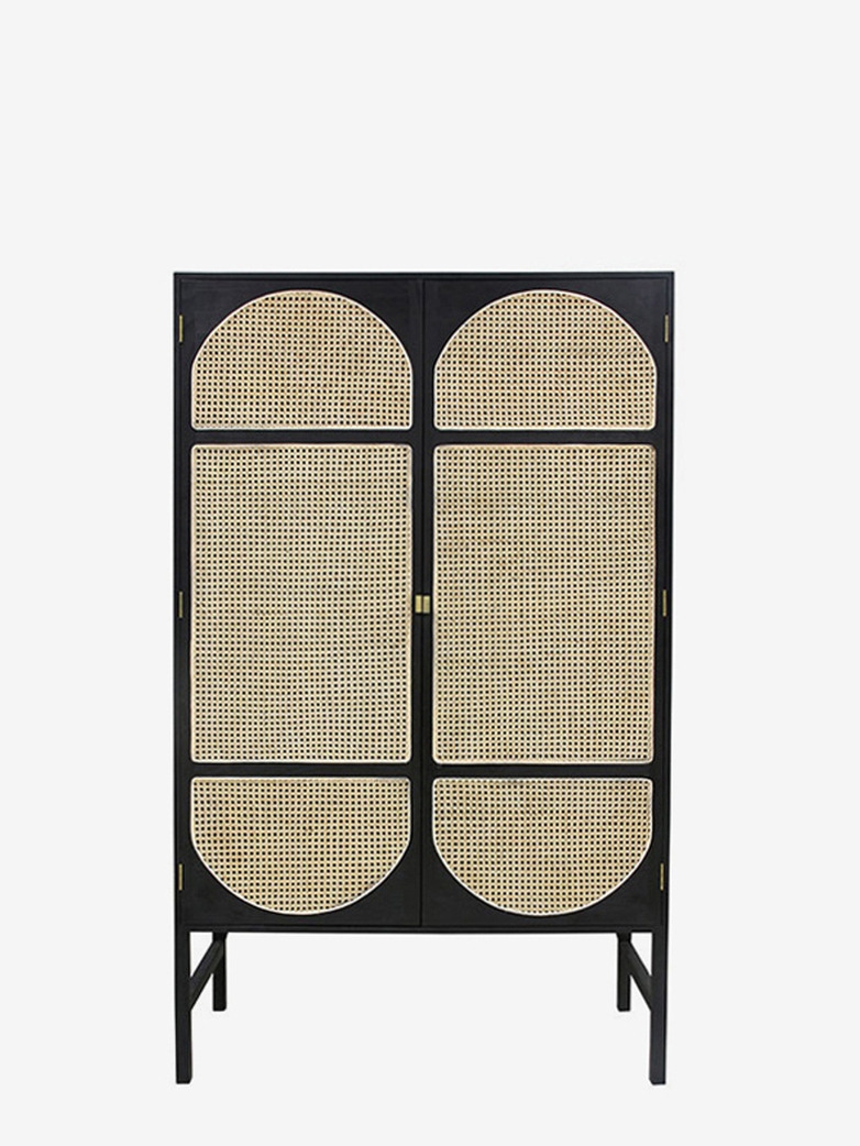 Retro Webbing Clothing Cabinet – Black