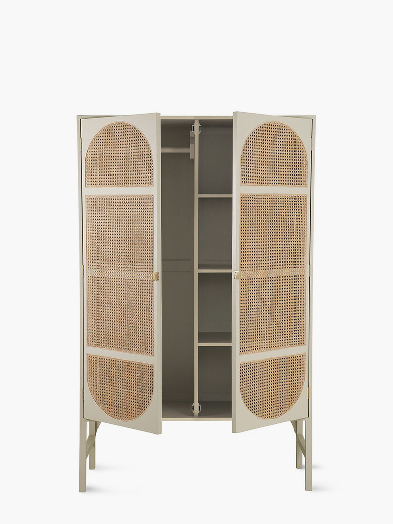 Retro Webbing Clothing Cabinet – Grey
