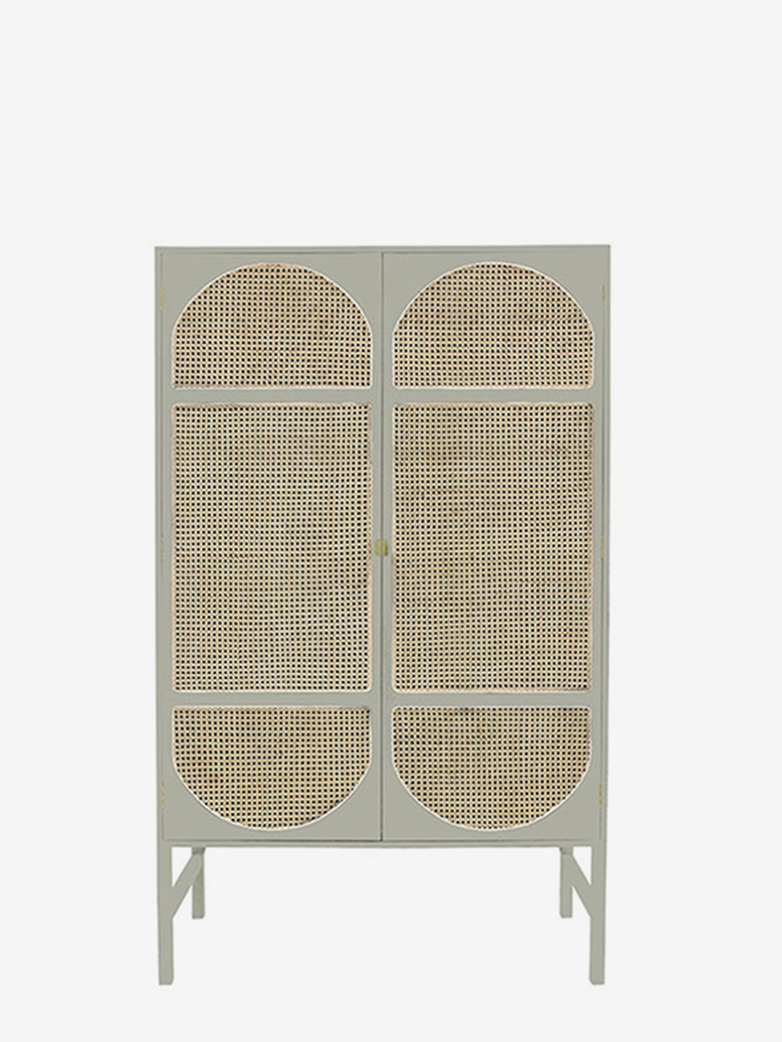 Retro Webbing Clothing Cabinet – Grey