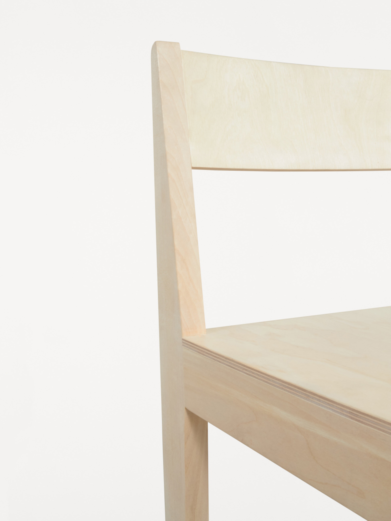 Stool 01 - Natural Wood Frame / Natural Wood Seat