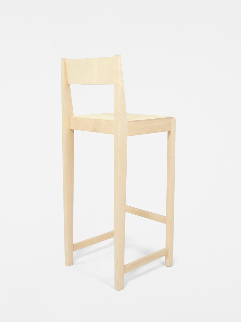 Stool 01 - Natural Wood Frame / Natural Wood Seat