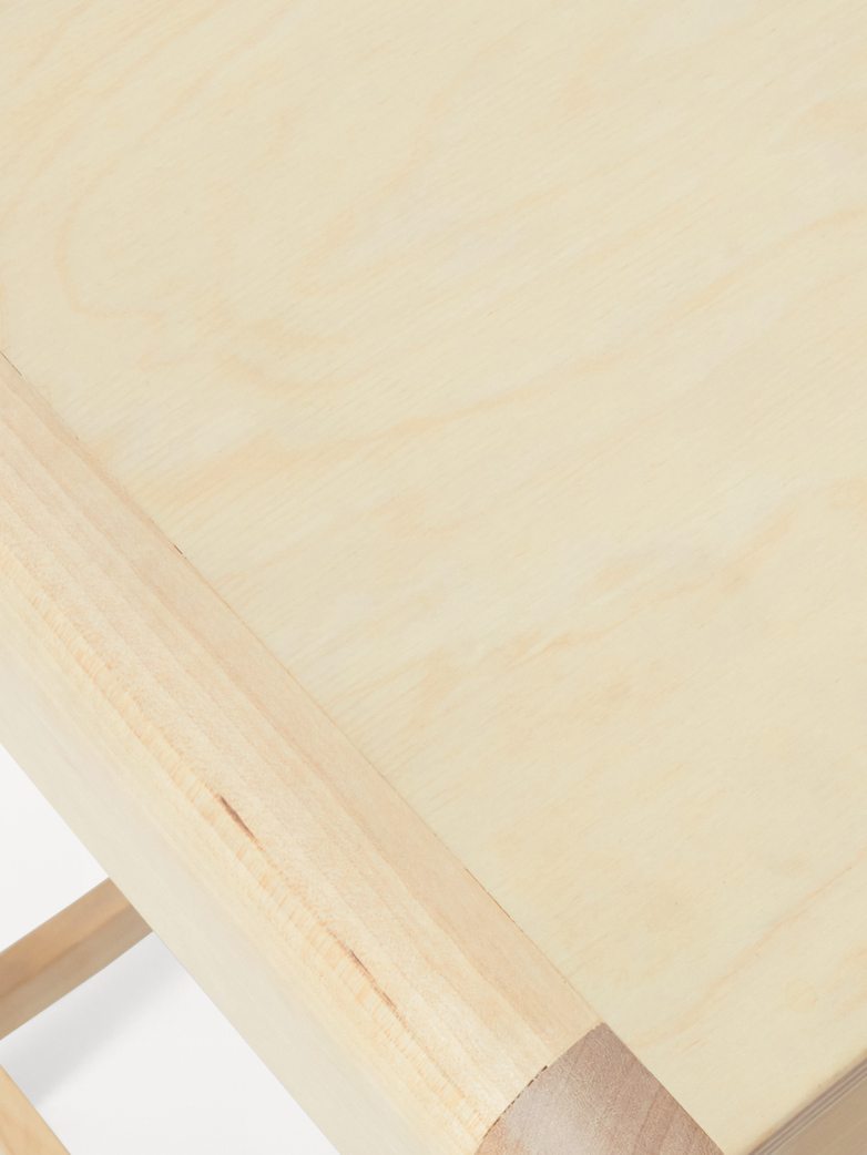Stool 01 - Natural Wood Frame / Natural Wood Seat