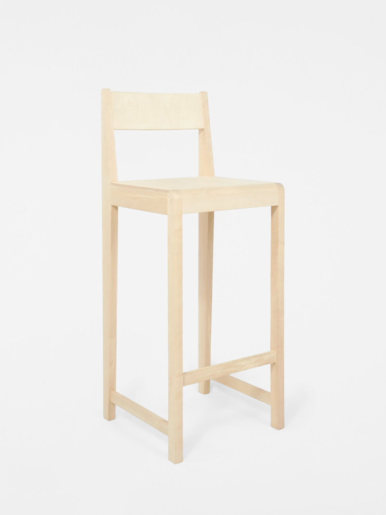 Stool 01 - Natural Wood Frame / Natural Wood Seat