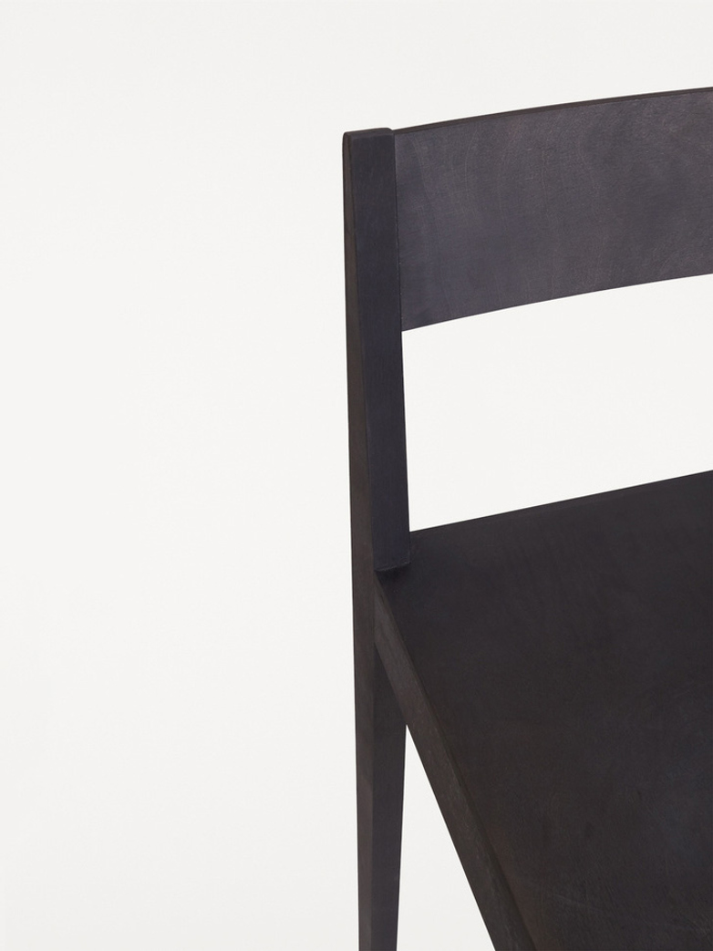 Stool 01 - Ash Black Wood Frame / Ash Black Wood Seat