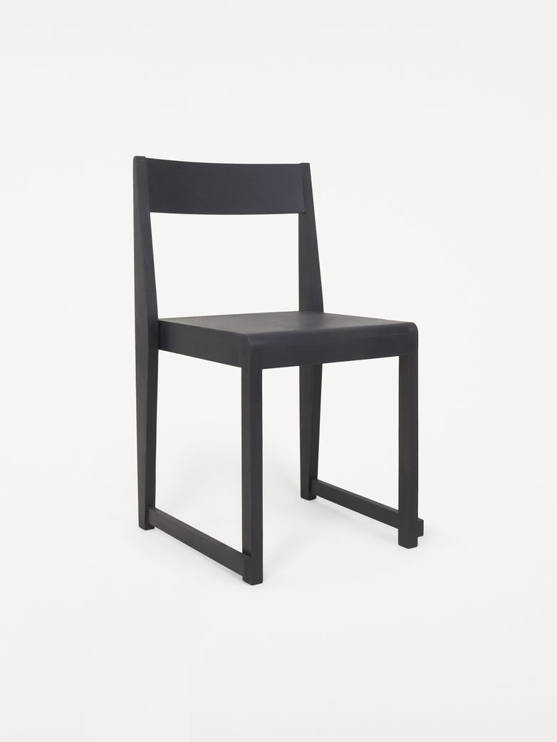 Chair 01 - Ash Black Frame / Ash Black Wood Seat