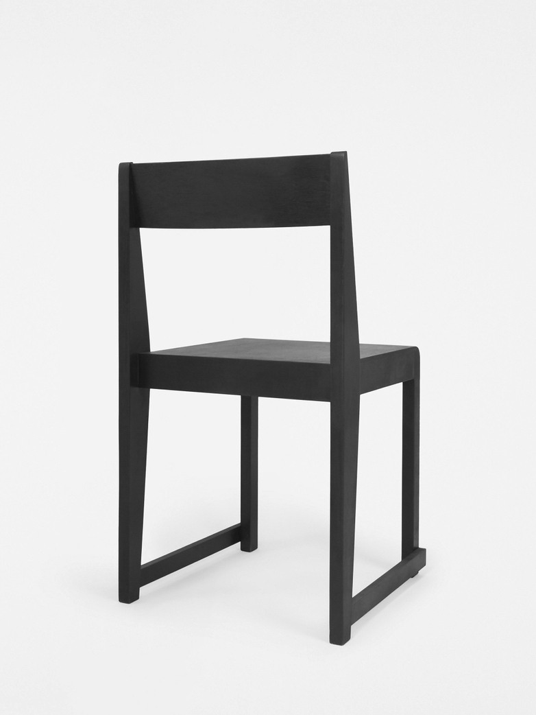 Chair 01 - Ash Black Frame / Ash Black Wood Seat