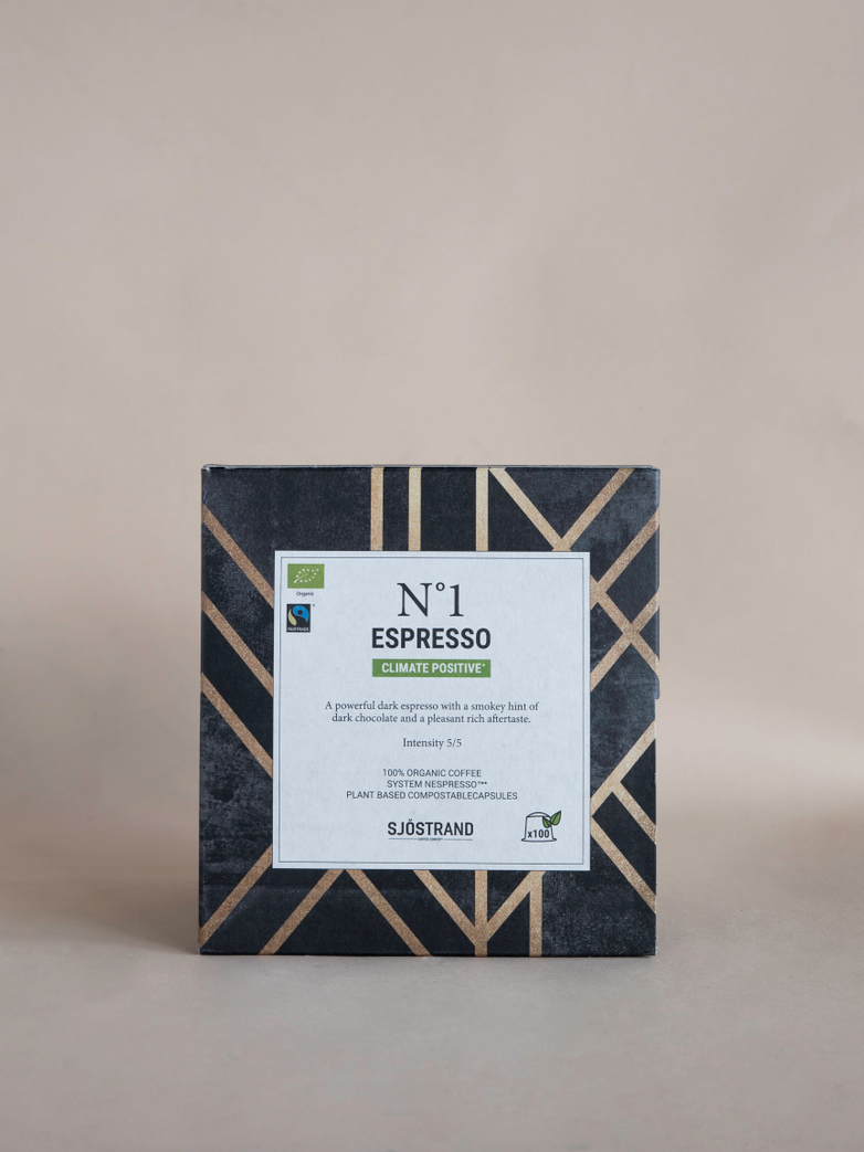 No1 Espresso by Sjöstrand – 100 pcs